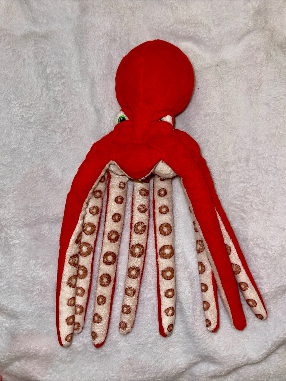 Wildlife Artists Red Octopus Plush Stuffed Animal Realistic Marine Toy 12"